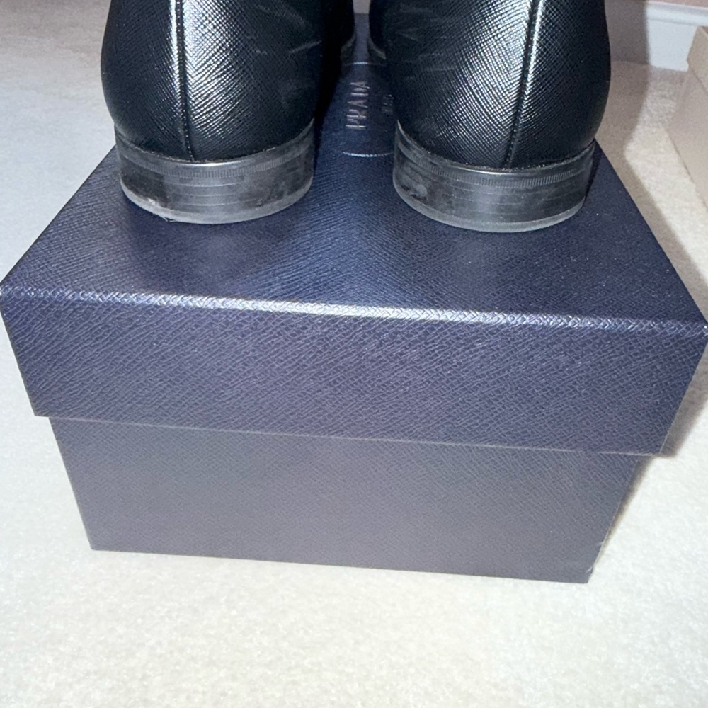 Men’s Prada “Calzature Uomo” black Saffiano leather Loafers - Picture 5 of 8